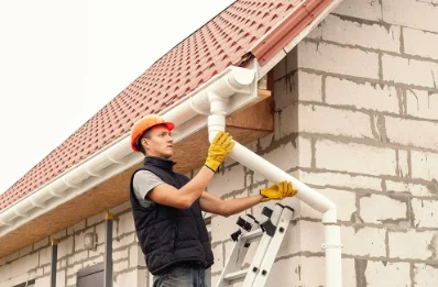 Pose et remplacement de gouttières à Busson